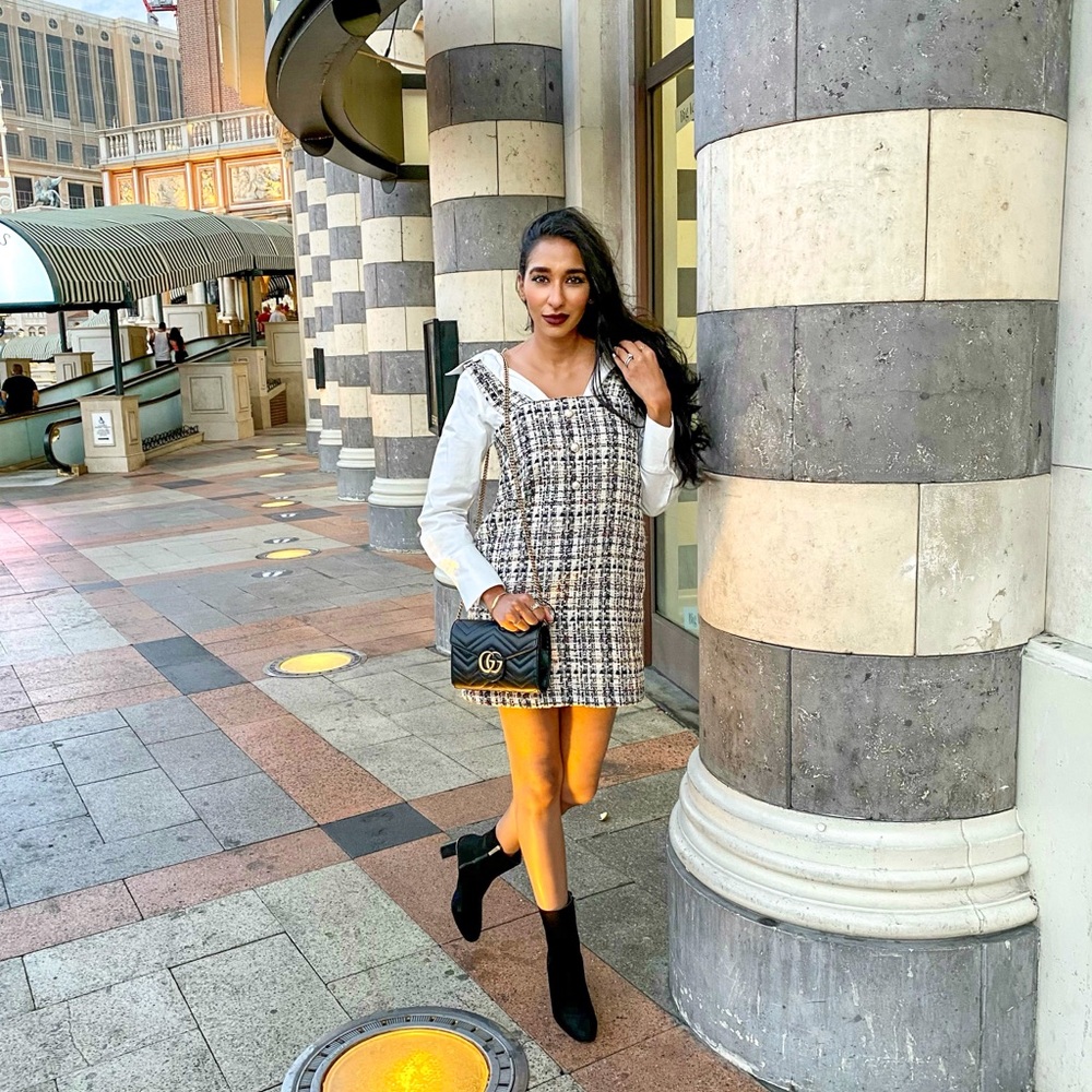 STORETS | Tweed Pinafore Dress